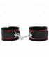 KINK - MUÑEQUERAS DISEÑO ESCÁNDALO ROJO-NEGRO