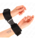 KINK - MUÑEQUERAS NYLON NEGRO MODELO 1 AJUSTABLE 25-35 CM X 6 CM