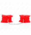 KINK - MUÑEQUERAS ELÁSTICAS DE ENCAJE ROJO