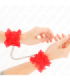 KINK - MUÑEQUERAS ELÁSTICAS DE ENCAJE ROJO