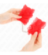 KINK - MUÑEQUERAS ELÁSTICAS DE ENCAJE ROJO