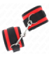 KINK - MUÑEQUERAS NYLON ROJO-NEGRO MODELO 2 AJUSTABLE 18-35 CM X 6 CM