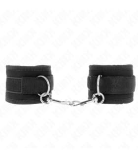 KINK - MUÑEQUERAS NYLON NEGRO MODELO 2 AJUSTABLE 18-35 CM X 6 CM