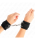 KINK - MUÑEQUERAS NYLON NEGRO MODELO 2 AJUSTABLE 18-35 CM X 6 CM