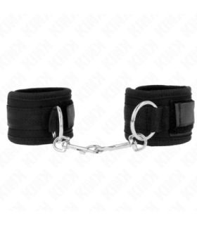 KINK - MUÑEQUERAS NEGRO AJUSTABLE 18-35 CM X 6 CM