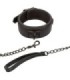 CALEXOTICS - NOCTURNAL COLLAR Y CORREA CUERO AJUSTABLE NEGRO