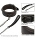 CALEXOTICS - NOCTURNAL COLLAR Y CORREA CUERO AJUSTABLE NEGRO