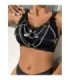 SUBBLIME - 953713 CINTURÓN DE BONDAGE PUNK HEBILLA METAL NEGRO TALLA ÚNICA