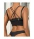 SUBBLIME - 953713 CINTURÓN DE BONDAGE PUNK HEBILLA METAL NEGRO TALLA ÚNICA