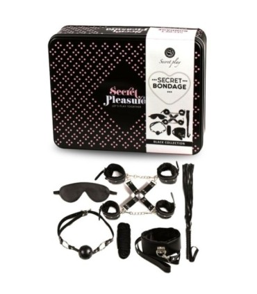 SECRETPLAY - BDSM SET 8 PCS NEGRO