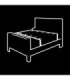 FETISH SUBMISSIVE - SET ATADURAS CAMA LUXURY CON FORRO DE NEOPRENO
