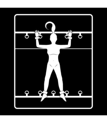 FETISH SUBMISSIVE - SET ATADURAS CAMA LUXURY CON FORRO DE NEOPRENO