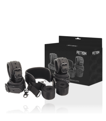 FETISH SUBMISSIVE - POSICIÓN MASTER CON 4 ESPOSAS CON FORRO DE NEOPRENO