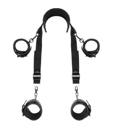 FETISH SUBMISSIVE - POSICIÓN MASTER CON 4 ESPOSAS CON FORRO DE NEOPRENO