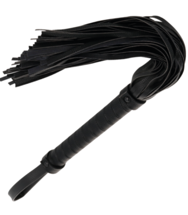 DARKNESS - LÁTIGO BONDAGE NEGRO 42CM LEATHER