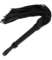 DARKNESS - LÁTIGO BONDAGE NEGRO 42CM LEATHER