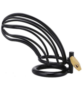 METAL HARD - JAULA ANILLO CASTIDAD BIRD NEGRO