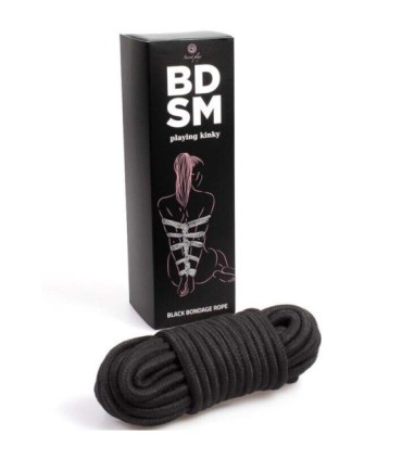 SECRETPLAY - CUERDA BONDAGE NEGRA BDSM COLLECTION