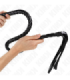 KINK - LÁTIGO DE SERPIENTE CON ANILLO DE MANO NEGRO 65 CM