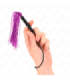 KINK - MINI LÁTIGO DE SILICONA CON AGARRE 6 BOLAS MORADO 26 CM