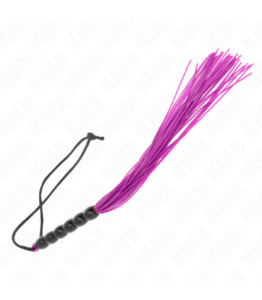 KINK - MINI LÁTIGO DE SILICONA CON AGARRE 6 BOLAS MORADO 26 CM