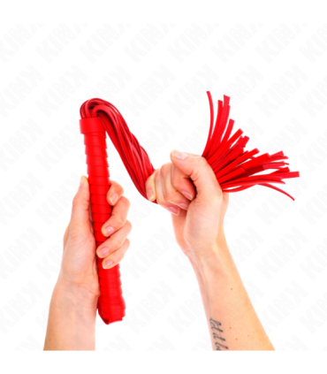 KINK - LÁTIGO CON MANGO TEXTURIZADO ROJO 48.5 CM
