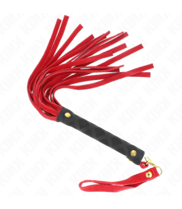 KINK - LÁTIGO MINI PIEL DE ANTE ROJO 30 CM