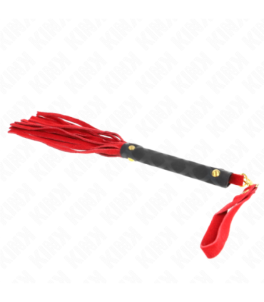 KINK - LÁTIGO MINI PIEL DE ANTE ROJO 30 CM
