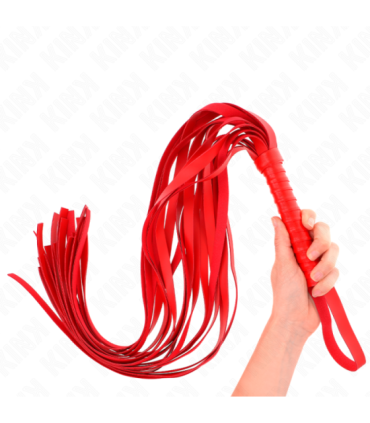 KINK - LÁTIGO DE COLA LARGA Y MANGO CORTO ROJO 70 CM