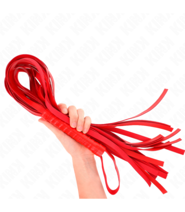 KINK - LÁTIGO DE COLA LARGA Y MANGO CORTO ROJO 70 CM