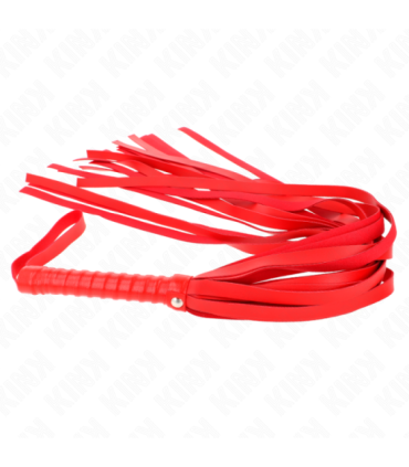 KINK - LÁTIGO DE COLA LARGA Y MANGO CORTO ROJO 70 CM