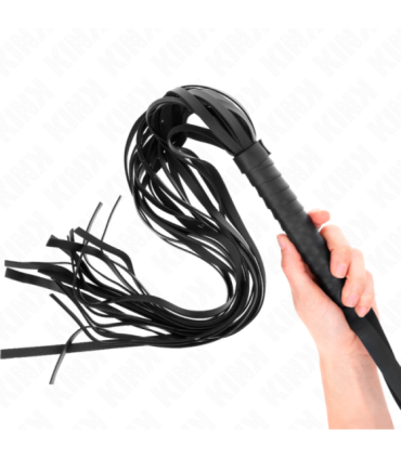 KINK - LÁTIGO DE COLA LARGA Y MANGO CORTO NEGRO 70 CM