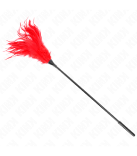KINK - PLUMAS MÚLTIPLES PARA COSQUILLAS ROJO 45 CM