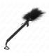KINK - MASAJEADOR DE CUERDA DE NAILON CON PLUMAS PARA COSQUILLAS Y LAZO NEGRO 25 CM