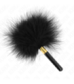 KINK - PLUMAS PARA COSQUILLAS METAL DORADO NEGRA 18 CM
