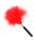 KINK - PLUMAS PARA COSQUILLAS METAL DORADO ROJO 18 CM