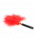 KINK - PLUMAS PARA COSQUILLAS METAL DORADO ROJO 18 CM