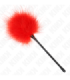KINK - PLUMAS PARA COSQUILLAS ROJO USADO PARA EL KIT BONDAGE 27 CM
