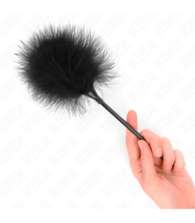 KINK - PLUMAS PARA COSQUILLAS NEGRO USADO PARA EL KIT BONDAGE 27 CM