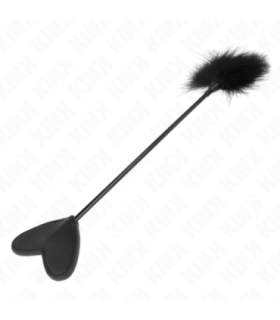 KINK - PLUMAS PARA COSQUILLAS CON PALETA DE CORAZÓN 31 CM