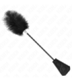 KINK - PLUMAS DE AVESTRUZ PARA COSQUILLAS CON PALETA DE ENCAJE 56 CM