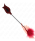 KINK - PLUMAS PARA COSQUILLAS CON PALETA FORMA DE ROSA 38 CM