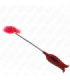 KINK - PLUMAS PARA COSQUILLAS CON PALETA FORMA DE ROSA 38 CM