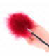 KINK - PLUMAS PARA COSQUILLAS CON PALETA FORMA DE ROSA 38 CM