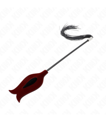 KINK - LÁTIGO DE BORLA DE SILICONA CON FORMA DE ROSA 45 CM