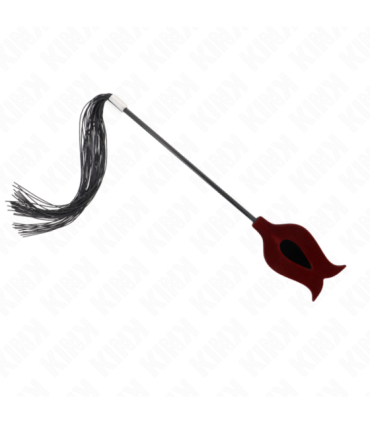 KINK - LÁTIGO DE BORLA DE SILICONA CON FORMA DE ROSA 45 CM