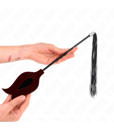 KINK - LÁTIGO DE BORLA DE SILICONA CON FORMA DE ROSA 45 CM