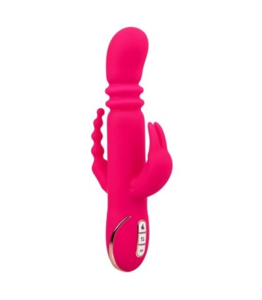 CALEXOTICS - JACK FANTASY TRIPLE VIBRADOR CALENTABLE RABBIT ROSA