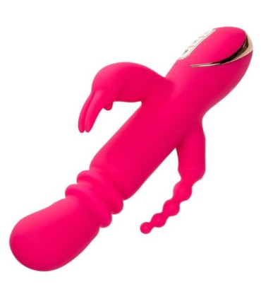 CALEXOTICS - JACK FANTASY TRIPLE VIBRADOR CALENTABLE RABBIT ROSA