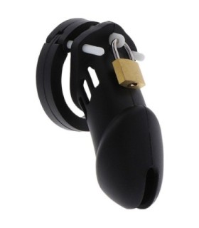 HIDDEN DESIRE - EXTREME JAULA DE CASTIDAD SILICONA TALLA L NEGRO
